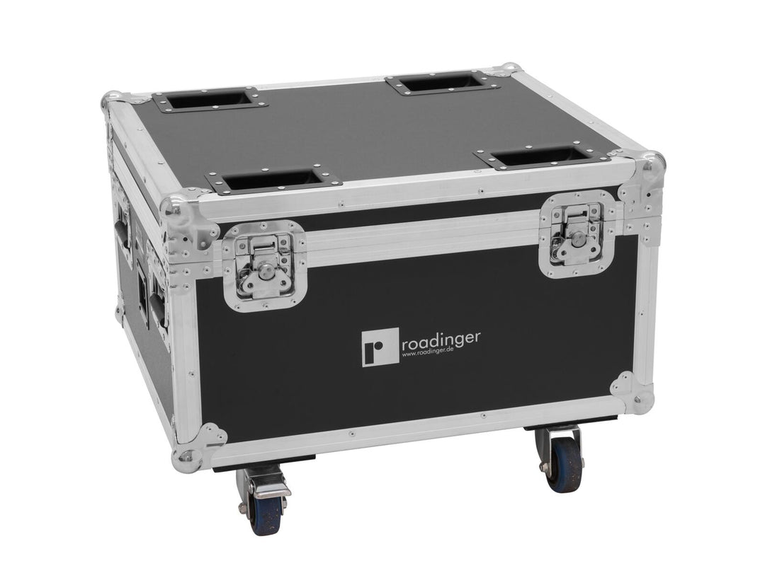 ROADINGER Flightcase 4x AKKU IP PAR 7 QCL WDMX avec fonction de recharge