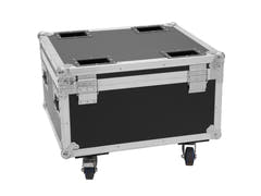 ROADINGER Flightcase 4x AKKU IP PAR 7 QCL WDMX avec fonction de recharge