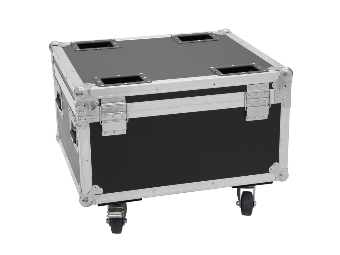 ROADINGER Flightcase 4x AKKU IP PAR 7 QCL WDMX avec fonction de recharge