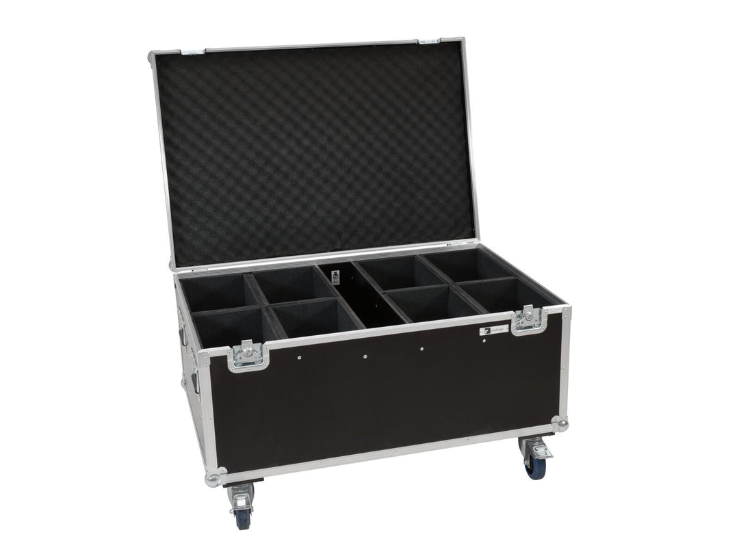 EUROLITE set de 8 LED IP PAR 12x8W QCL Spot + case à roulettes