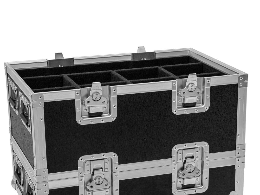 ROADINGER Flightcase Extension 8x SILENT PAR 6 QCL FLOOR pour BAS-1