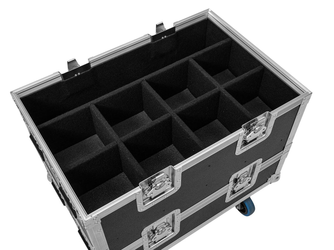 ROADINGER Flightcase Extension 8x SILENT PAR 6 QCL FLOOR pour BAS-1