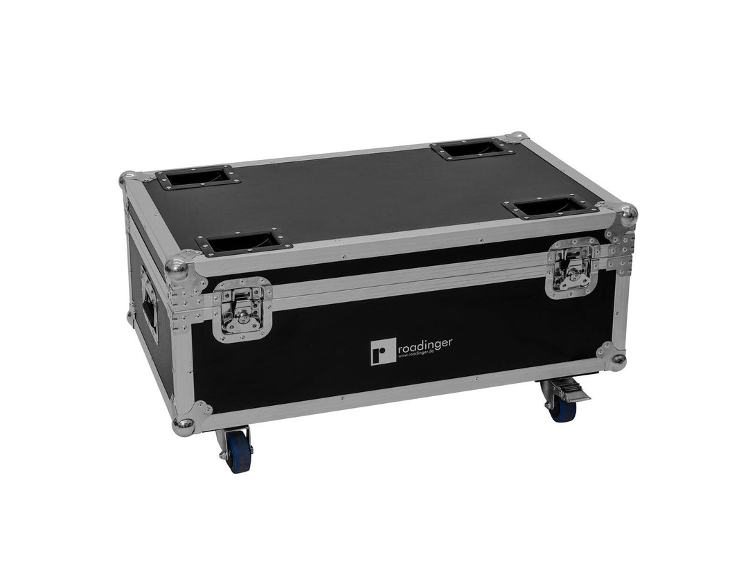 ROADINGER Flightcase 4x LED CLS-18 QCL RGB/WW à roulettes