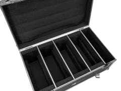 ROADINGER Flightcase 4x LED CLS-18 QCL RGB/WW à roulettes