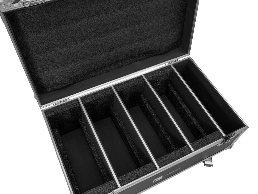 ROADINGER Flightcase 4x LED CLS-18 QCL RGB/WW à roulettes