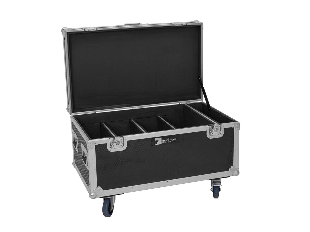 ROADINGER Flight-case 4x Multiflood IP 8x10W RGBW Wash