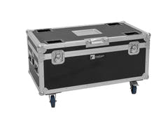 ROADINGER Flightcase 4x AKKU Multiflood IP 8x10W RGBW Wash CRMX avec fonction de recharge