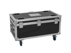 ROADINGER Flightcase 4x AKKU Multiflood IP 8x10W RGBW Wash CRMX avec fonction de recharge