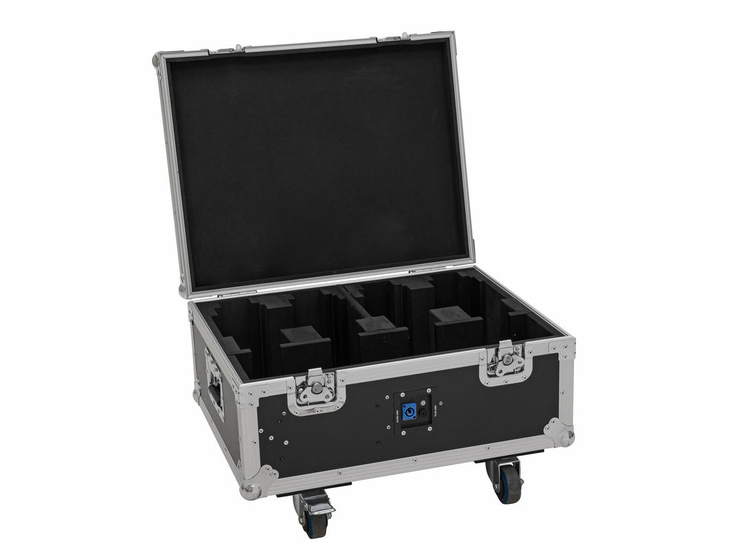 EUROLITE Set 4x AKKU MBT-3 Spot MK2 + Flightcase avec roulettes et fonction de recharge
