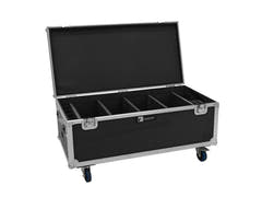 ROADINGER Flightcase 4x AKKU Multiflood IP 18x10W RGBW Wash CRMX avec fonction de recharge