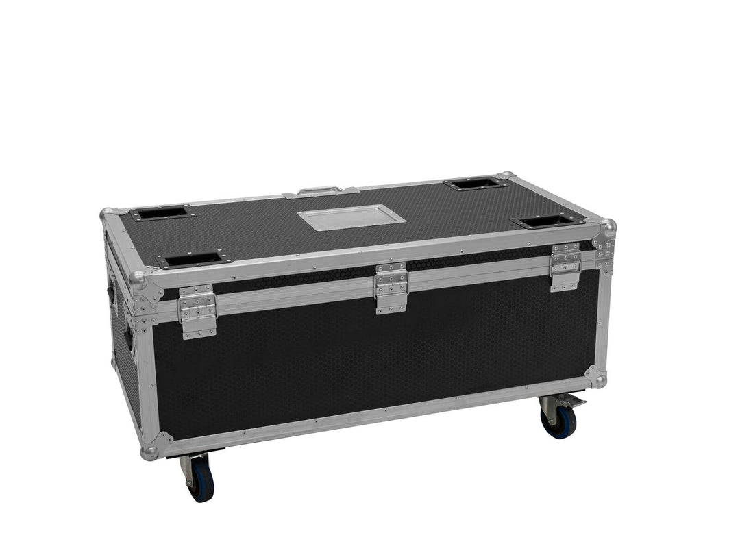 ROADINGER Flightcase 4x AKKU Multiflood IP 18x10W RGBW Wash CRMX avec fonction de recharge