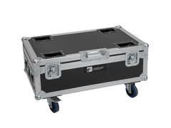 ROADINGER Flightcase pour 6x AKKU UP-4 QCL Spot QuickDMX MK2 avec fonction de charge et roulettes