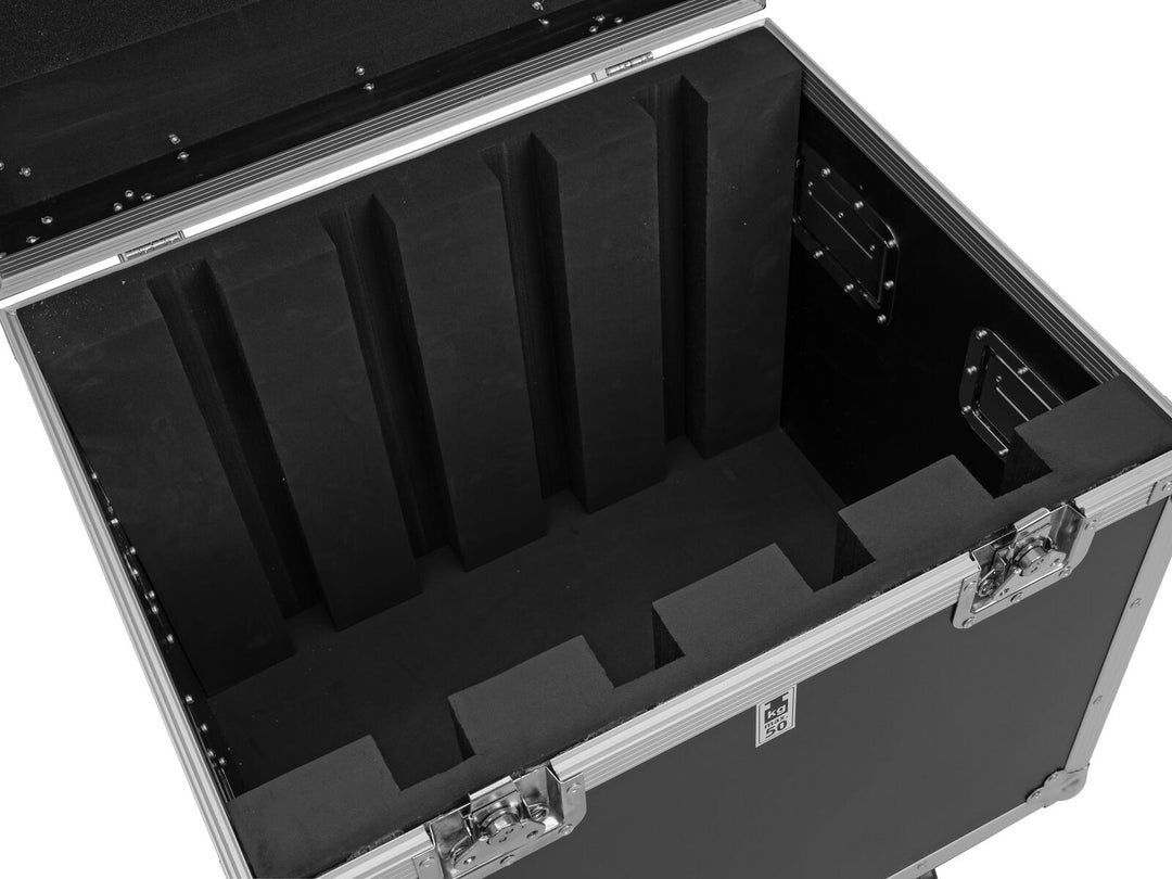 ROADINGER Flightcase 4x Pixel Matrix Panel 5x5 RGB/WW avec roulettes