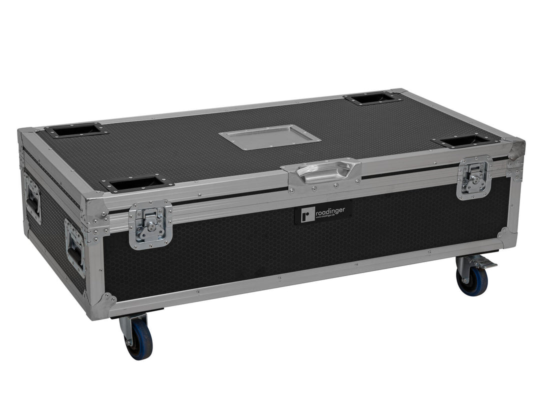 ROADINGER Flightcase 8x AKKU IP Pixel Tube 360° PRO CRMX avec fonction de chargement et roulettes