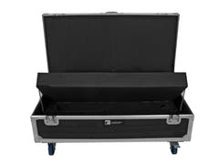 ROADINGER Flightcase 8x AKKU IP Pixel Tube 360° PRO CRMX avec fonction de chargement et roulettes