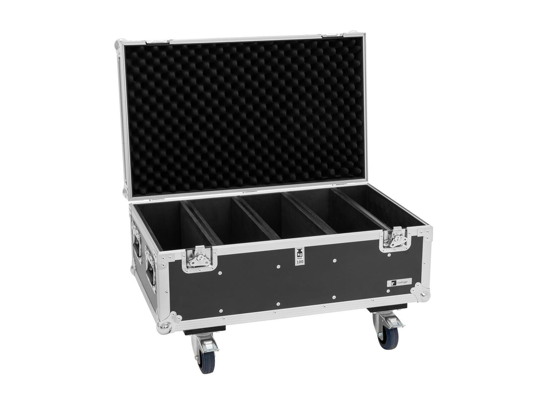 EUROLITE Set 4x LED Stroboscope SMD PRO 864 DMX RGB + Flightcase