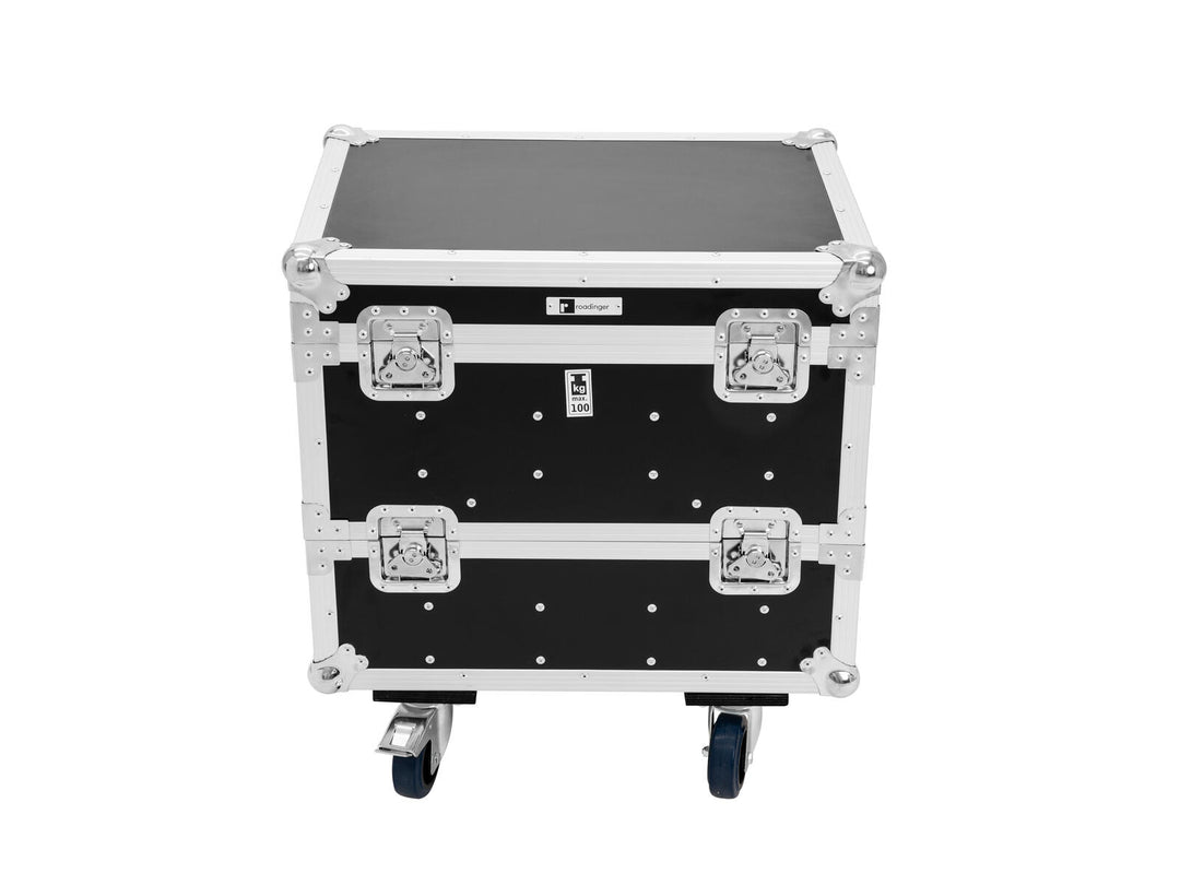 ROADINGER Flightcase 8x IP PIX Strobe RGB CW+WW avec roulettes