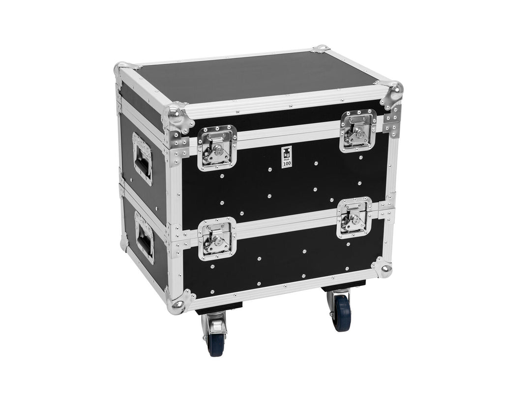 ROADINGER Flightcase 8x IP PIX Strobe RGB CW+WW avec roulettes