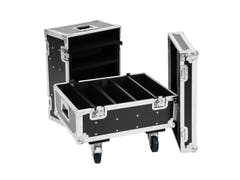 ROADINGER Flightcase 8x IP PIX Strobe RGB CW+WW avec roulettes