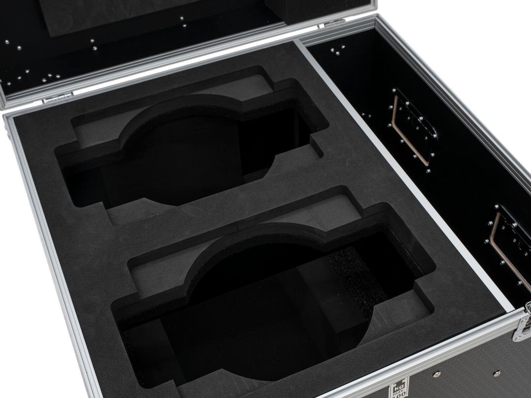 ROADINGER Flightcase PRO 2x IP TMH-W285 à roulettes