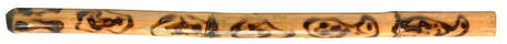 Kamballa didgeridoo en bambou flammé, env. 120 cm