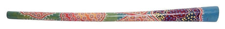 Didgeridoo Kamballa en teck peint, env. 130 cm