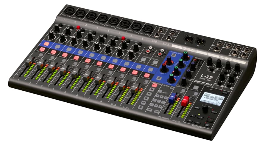 Zoom LiveTrak L-12 tables de mixage numériques et enregistreur