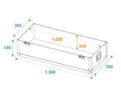 ROADINGER Flight-case 2x LCD ZL50