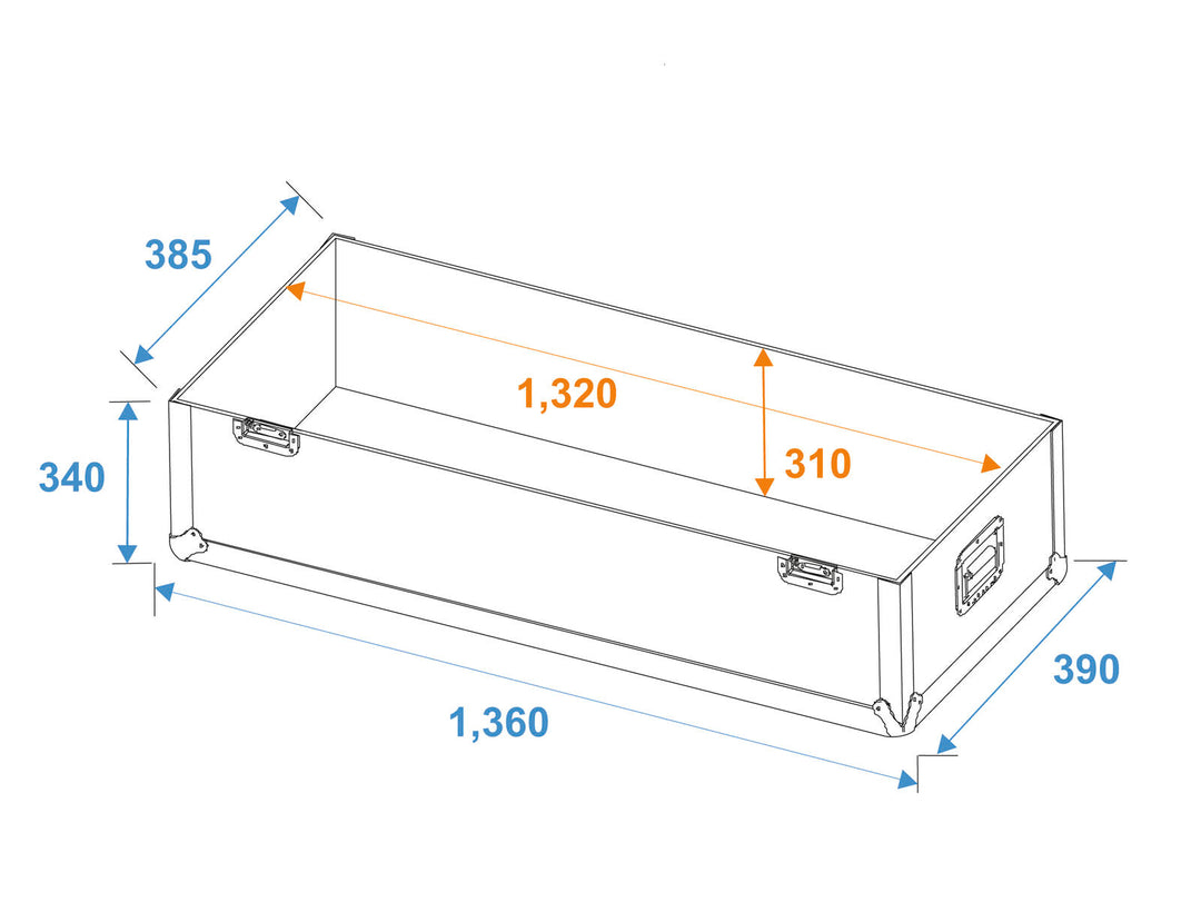ROADINGER Flight-case 2x LCD ZL50
