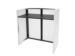 OMNITRONIC Ensemble Compact Mobile DJ Stand avec housse + cadre d’extension