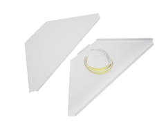 OMNITRONIC Plaques d’angle avec sac pour Stand DJ mobile wh