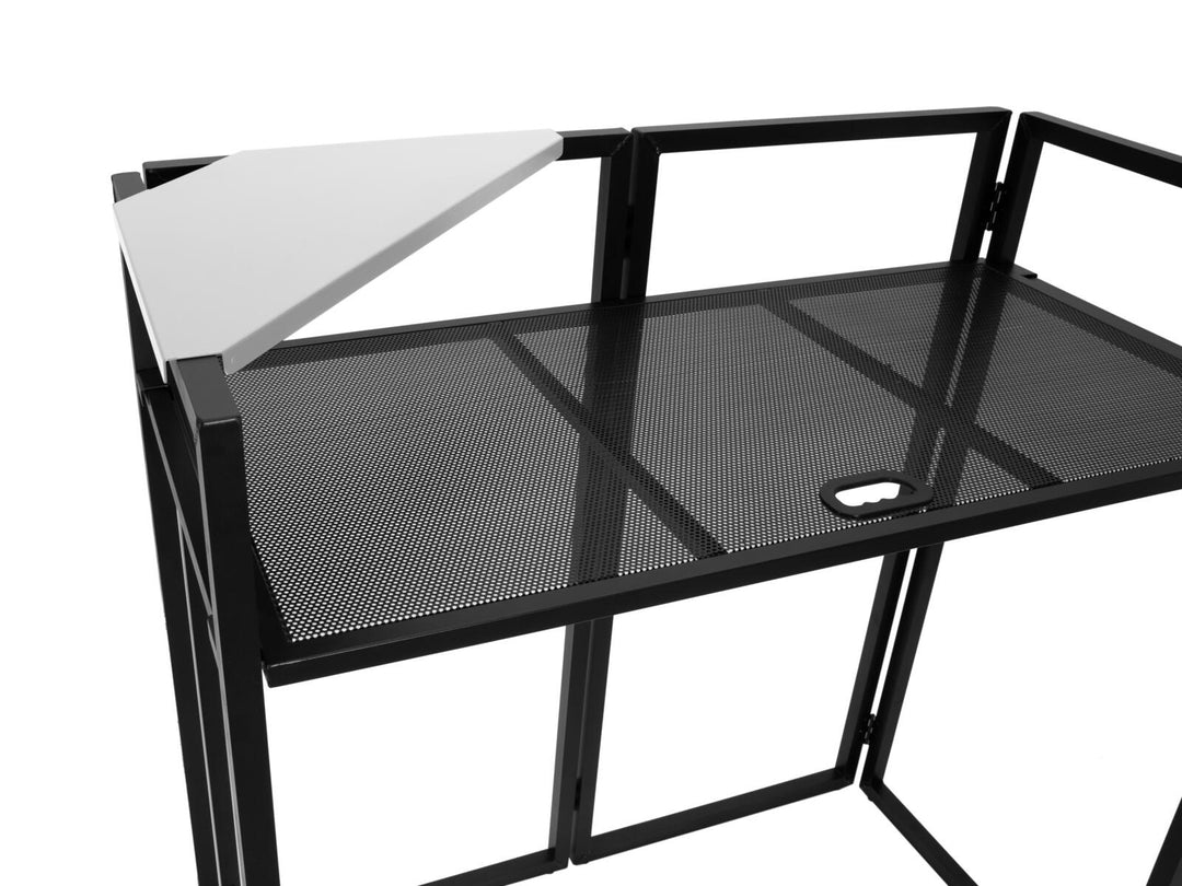 OMNITRONIC Plaques d’angle avec sac pour Stand DJ mobile wh