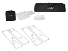 EUROLITE 2x Stage Stand variable avec housse et sac, blanc