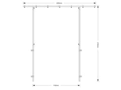 OMNITRONIC cadre d’extension pour pied DJ