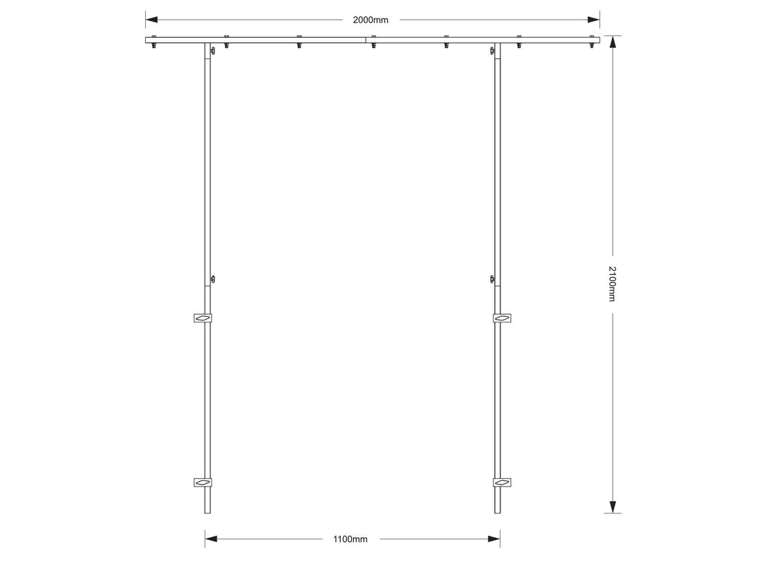 OMNITRONIC cadre d’extension pour pied DJ