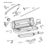 GEWA Violin case JAEGER Prestige - Carrying handle, brown