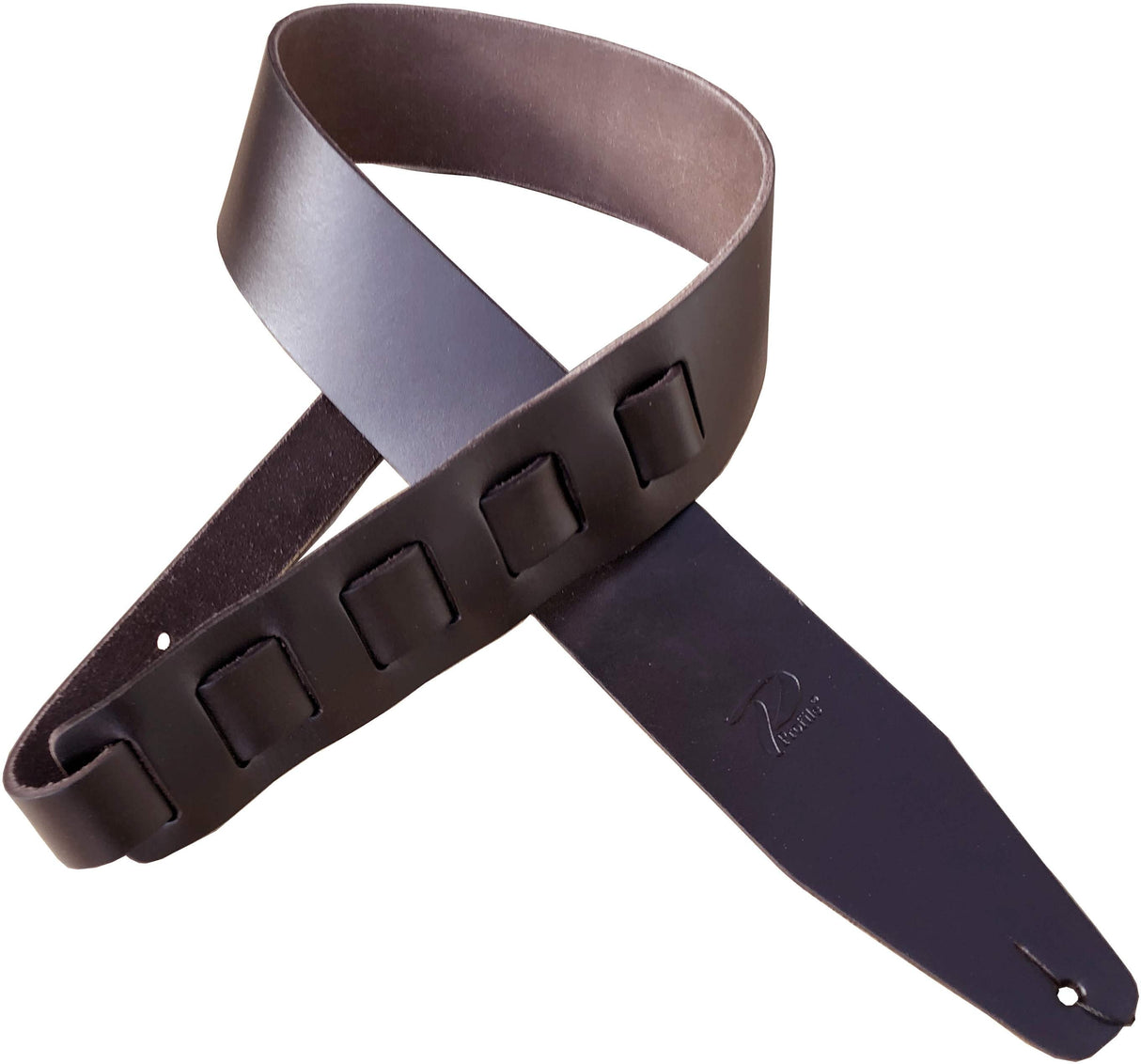 Profile STW/FPB-DBR Sangle en cuir italien Pro pour guitares - Dark
