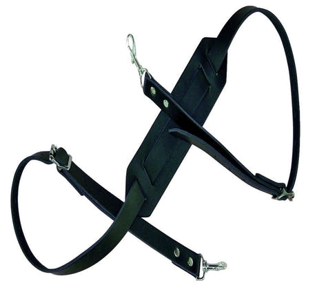 Fire & Stone sangle en cuir pour banjos avec coussin d’épaule, noire