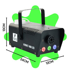 Firefog Hornet 400LED machine à brouillard 400 W avec LED et 2 télécommandes, noire