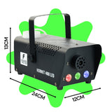 Firefog Hornet 400LED machine à brouillard 400 W avec LED et 2 télécommandes, noire