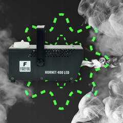 Firefog Hornet 400LED machine à brouillard 400 W avec LED et 2 télécommandes, noire