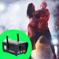 Firefog Hornet 400LED machine à brouillard 400 W avec LED et 2 télécommandes, noire