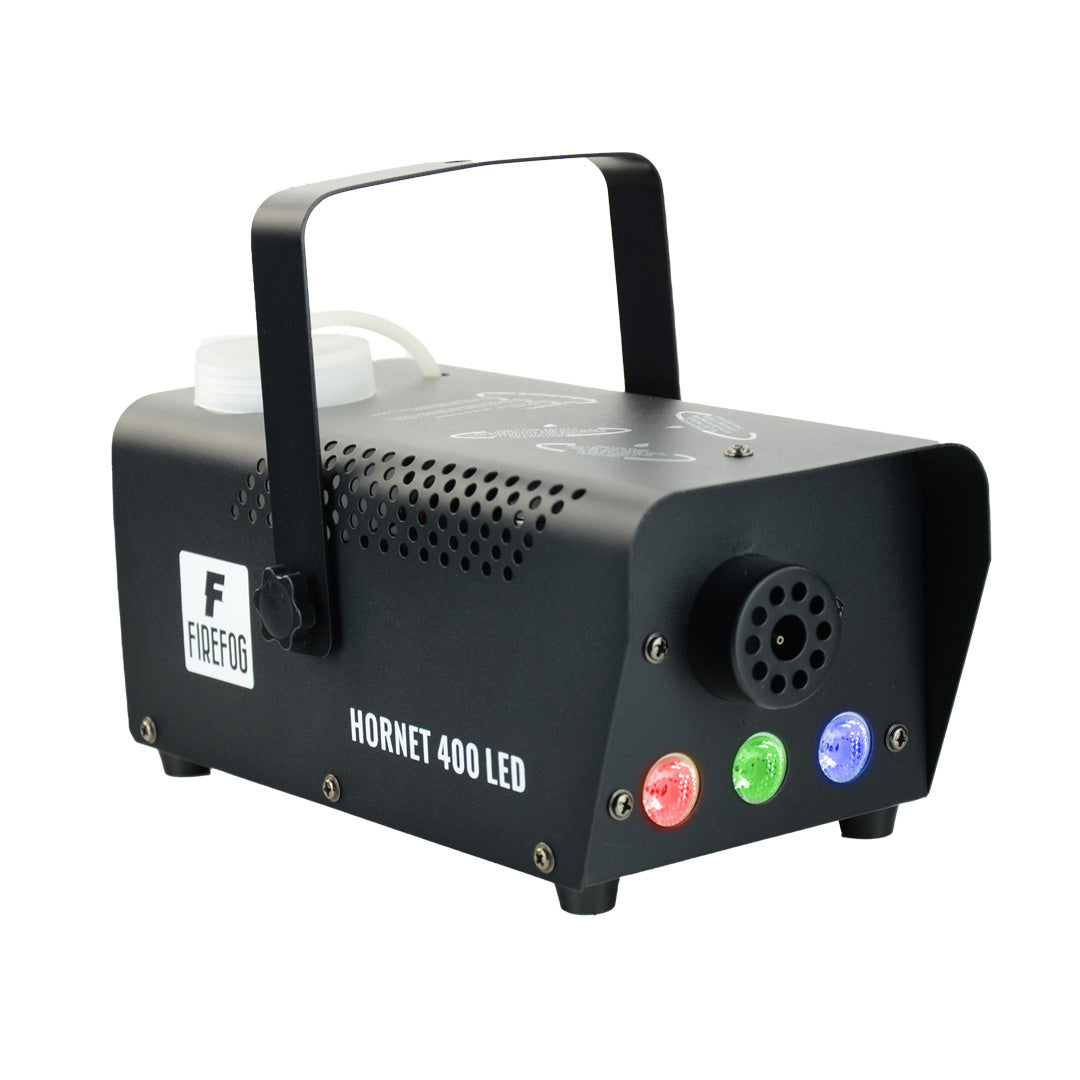 Firefog Hornet 400LED machine à brouillard 400 W avec LED et 2 télécommandes, noire