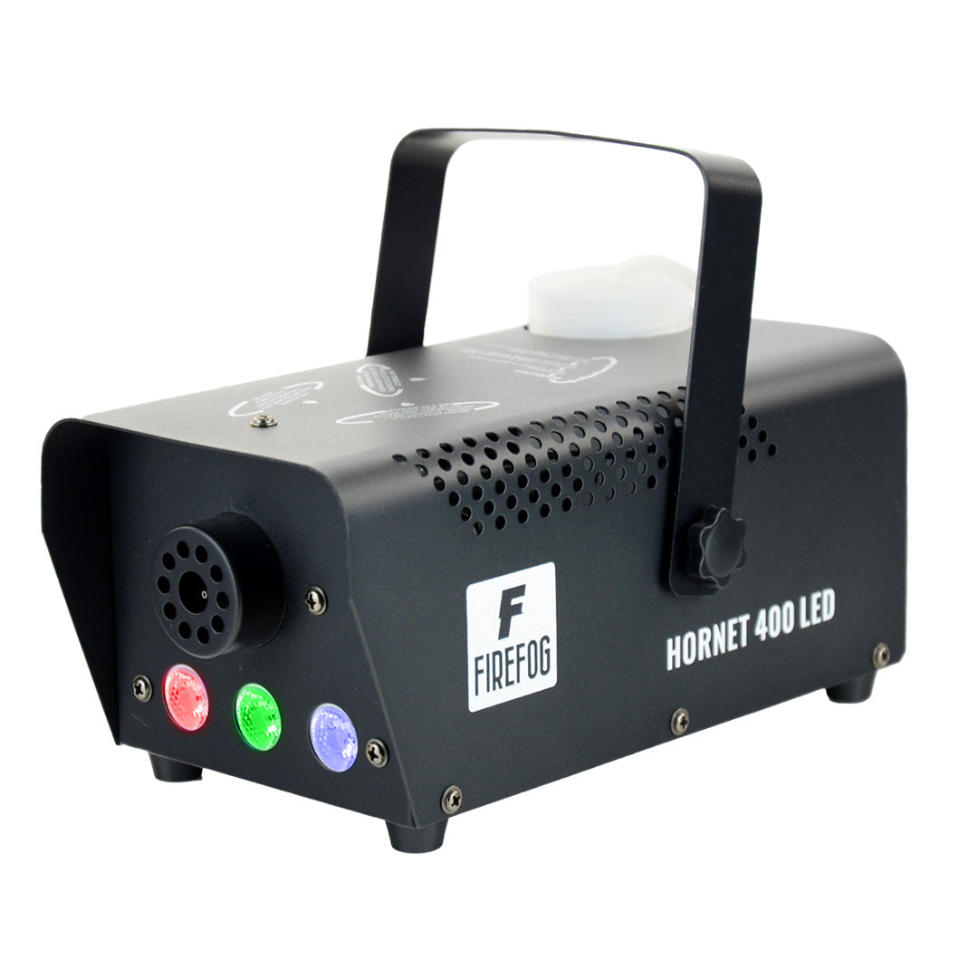 Firefog Hornet 400LED machine à brouillard 400 W avec LED et 2 télécommandes, noire