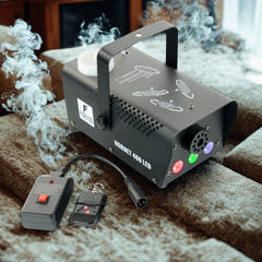 Firefog Hornet 400LED machine à brouillard 400 W avec LED et 2 télécommandes, noire