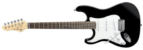 VGS RC-100 guitare électrique, Black, gaucher