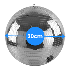 Boule à facettes de 20 cm avec moteur