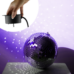 Boule à facettes Firefog de 30 cm avec moteur