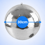Boule à facettes Firefog de 30 cm avec moteur