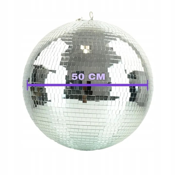 Boule à facettes de 50 cm avec moteur